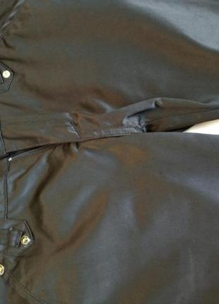 Штаны атласные облегающие чёрные блестящие шик скинни jrf jia талия низкая классика5 фото