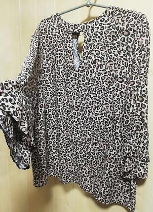 Леопардовая блуза, кофтаот f&f3 фото