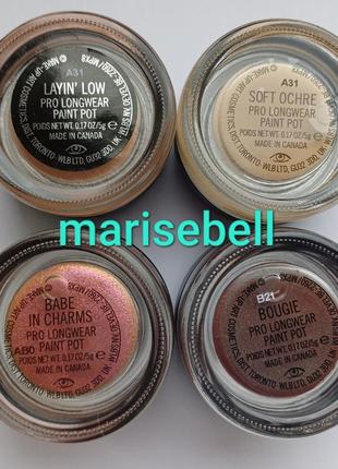 Кремовые тени (основа) mac pro longwear paint pots