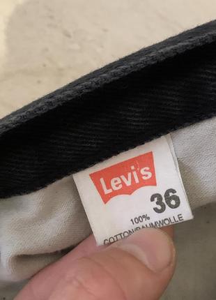 Вінтажні класичні джинси levis levi’s 501 чорні базові штани7 фото