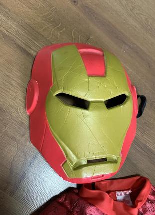 Железный человек айронмен ironman дефект костюм маска карнавальный2 фото