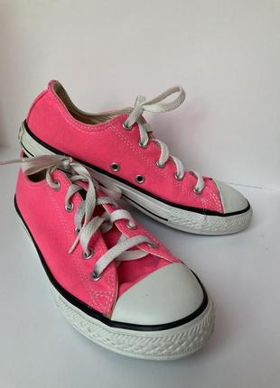 Ярко-розовые кеды converse оригинал