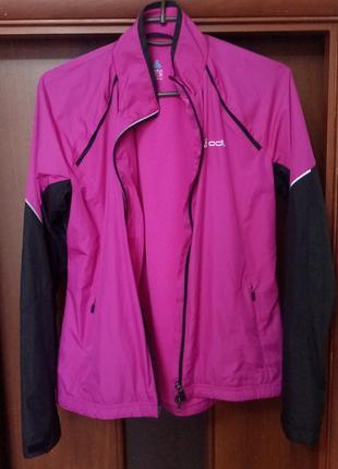 Олимпийка куртка ветровка для бега odlo jacket logic windproof(оригинал)3 фото