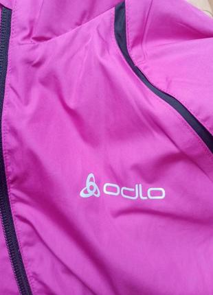 Олимпийка куртка ветровка для бега odlo jacket logic windproof(оригинал)4 фото