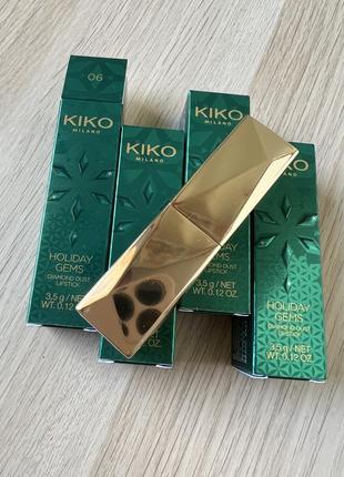 Неймовірна сяюча помада kiko milano holiday gems3 фото