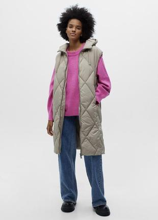 Стьобана подовжена жилетка, жилет pull bear ( zara), колекція 2023 року, розмір xs2 фото