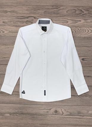 Белая рубашка-трансформер для мальчика 116,122,128,134.