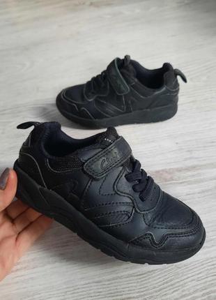 Кожаные кроссовки clarks кросівки на липучках черевыки туфли