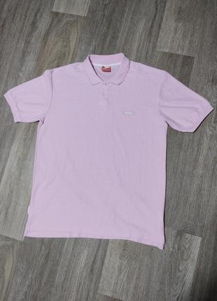 Мужская футболка / поло / slazenger / розовая футболка с воротником / мужская одежда /