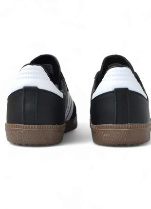 Чоловічі чорно-білі спортивні класичні кеди-кросівки adidas,весняні,осінні,натуральна шкіра/замша3 фото