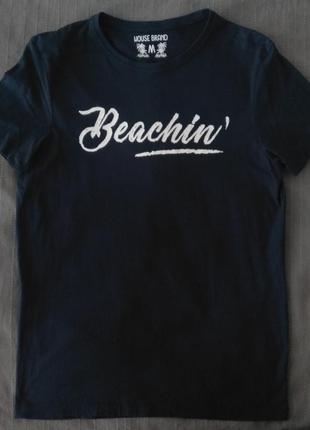 Футболка тёмно-синяя