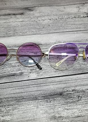 Очки солнцезащитные фиолетовые, окуляри для фіолетові1 фото