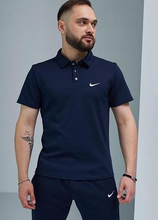 Polo nike синє