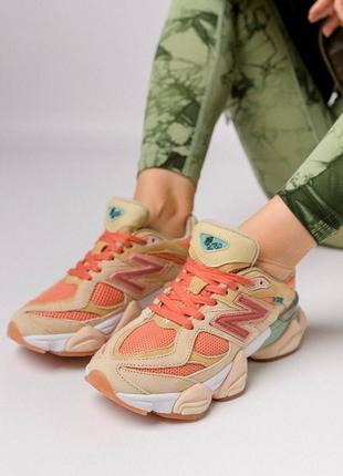 Жіночі кросівки new balance 9060 prm beige pink green7 фото