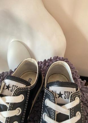 Кеди шкіряні converse chuck taylor all star leathe4 фото