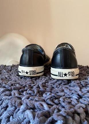 Кеди шкіряні converse chuck taylor all star leathe3 фото