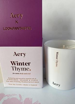 Свічка ароматизована з зимовим чебрецем aery winter thyme
