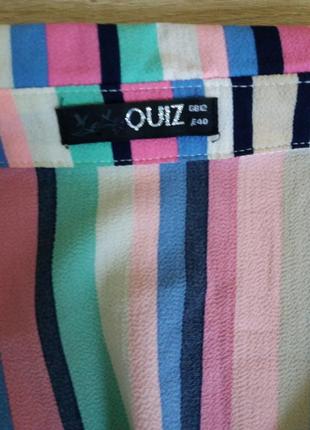 Quiz/яскрава стильна сорочка оверсайс з відкритими плечима🔥🔥🔥6 фото