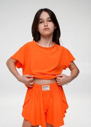 Дитячий домашній костюм трійка (шорти,кофта,халат)7 фото