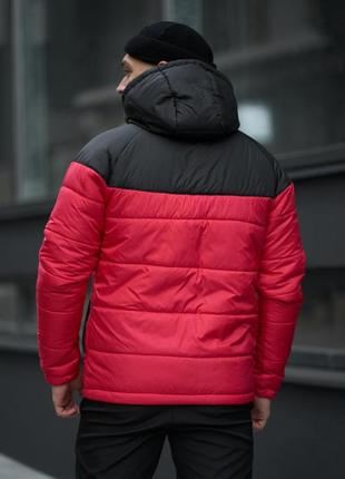 Куртка чоловіча tnf чорно-червона2 фото