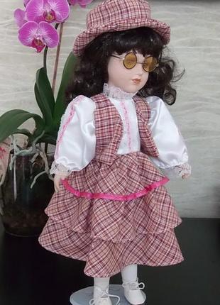 Фарфоровая кукла коллекционная9 фото