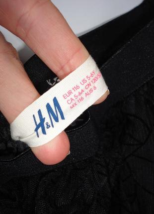 Черная юбка фатин h&m 5-6 лет  (т.50-80, дл.38)3 фото