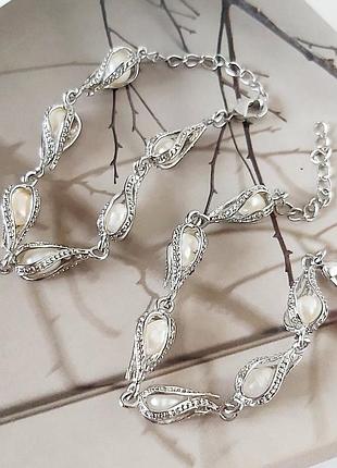 Браслет с жемчужинами женский