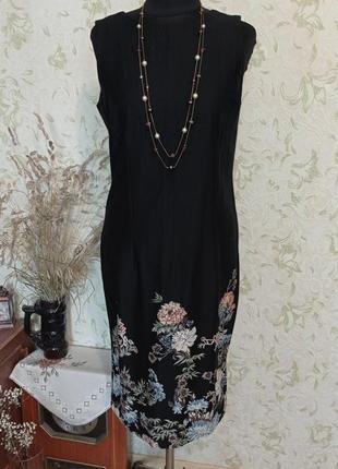 Платье 👗 цветочный принт 🌺 uk10