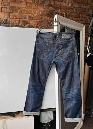 Diesel larkee men’s regular-straight 0806w blue denim jeans джинси4 фото