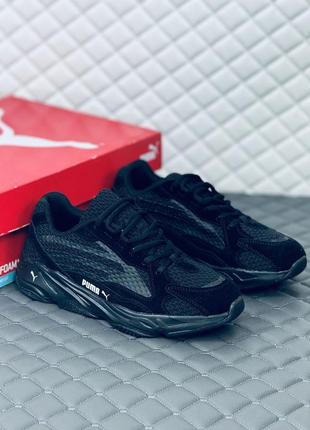 Кросівки чоловічі весняні puma trinomic all black кросовки пума триномик10 фото