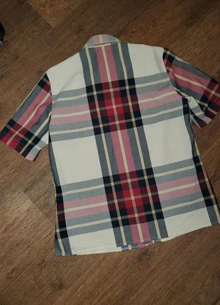 Винтажная рубашка в клетку в стиле burberry, marco pecci6 фото