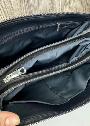 Женская замшевая маленькая сумка клатч  , черная сумочка из замши для девушки на плечо10 фото
