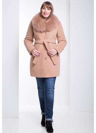 Шикарне пальто жіноче зимове1 фото