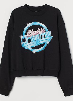 Женский джемпер свитшот h&m р.xs