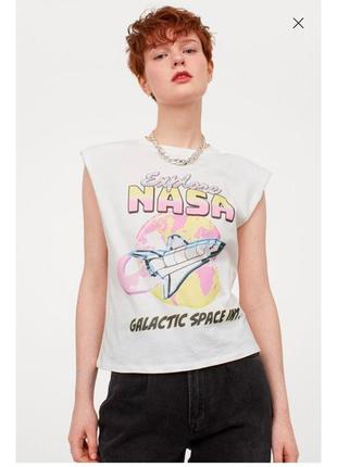 Жіноча майка топ nasa h&m р.s, 95534