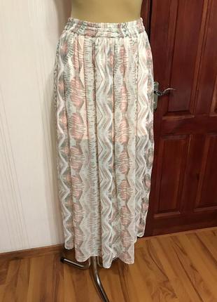 Легкая юбка с разрезами на подкладке jazlyn3 фото