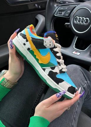 Жіночі кросівки nike sb dunk low ben & jerry‘s chunky dunky, жіночі якісні кросівки повсякденні зручні