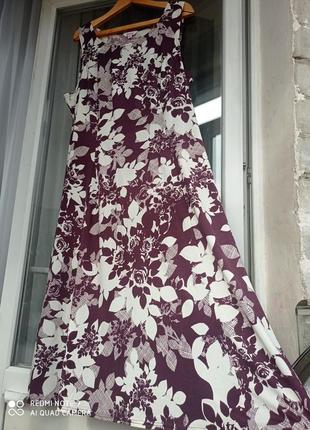 Сукня міді в квітковий принт1 фото