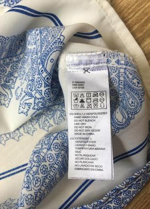 Шифоновая лёгкая блуза платок в этно стиле, по спинке на пуговицах6 фото