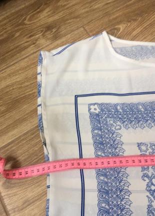 Шифоновая лёгкая блуза платок в этно стиле, по спинке на пуговицах8 фото