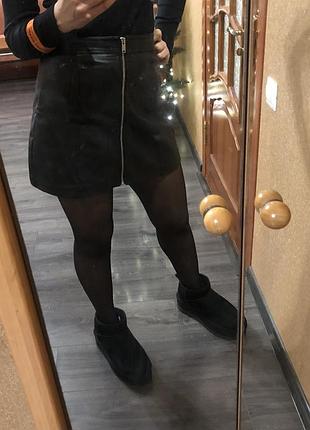 Спідниця шкіра bershka