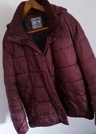 Оригінальний ефектний стьобаний зимовий пуффер/пуховик/дута куртка марсала туреччина climber.3 фото