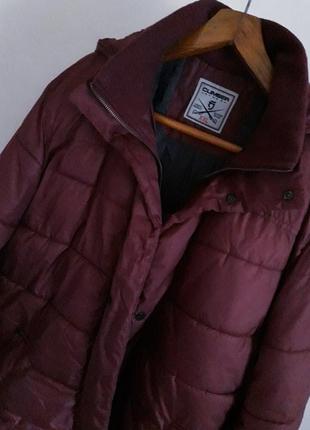 Оригінальний ефектний стьобаний зимовий пуффер/пуховик/дута куртка марсала туреччина climber.4 фото