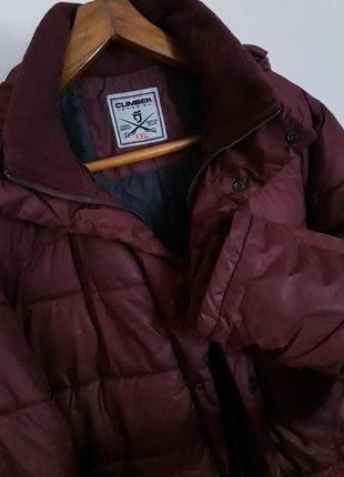 Оригінальний ефектний стьобаний зимовий пуффер/пуховик/дута куртка марсала туреччина climber.8 фото