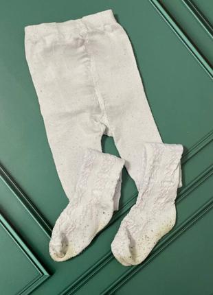 Белые колготки 98-104р 3401
