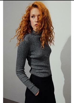 Трикотажный гольф водолазка реглан zara mango h&m