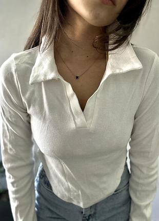 Класичний вкорочений лонг з довгим рукавом