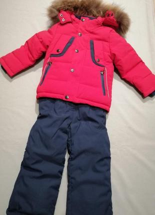 Зимовий костюм із комбінезоном для хлопчика 86 зріст