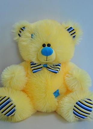 Мягкая игрушка  жёлтый мишка  26 х 28 см