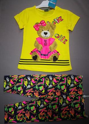 Летний костюм для девочки 86, 92, 98, 104 рост